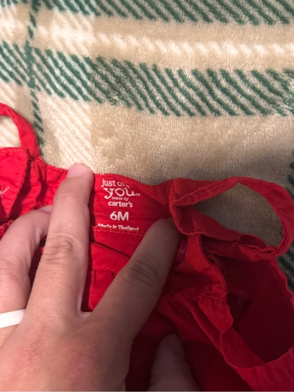Carter's Bright Red Ruffle Strap Baby Dress
